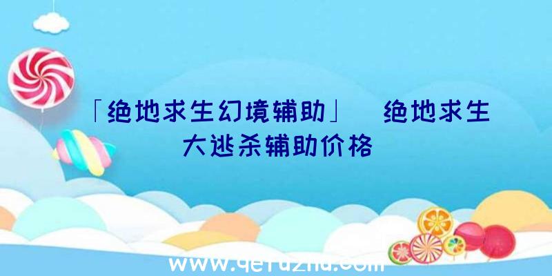 「绝地求生幻境辅助」|绝地求生大逃杀辅助价格